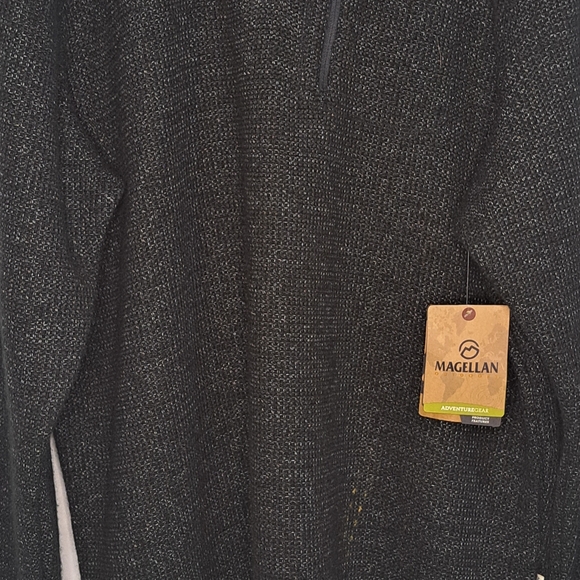 Magellan Outdoors Adventure Gear Quarter Snap Pullover Fleece 2XL Caviar NWT - Picture 3 of 11